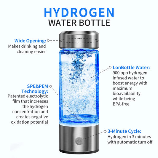H2 Hydrogen Water Bottle